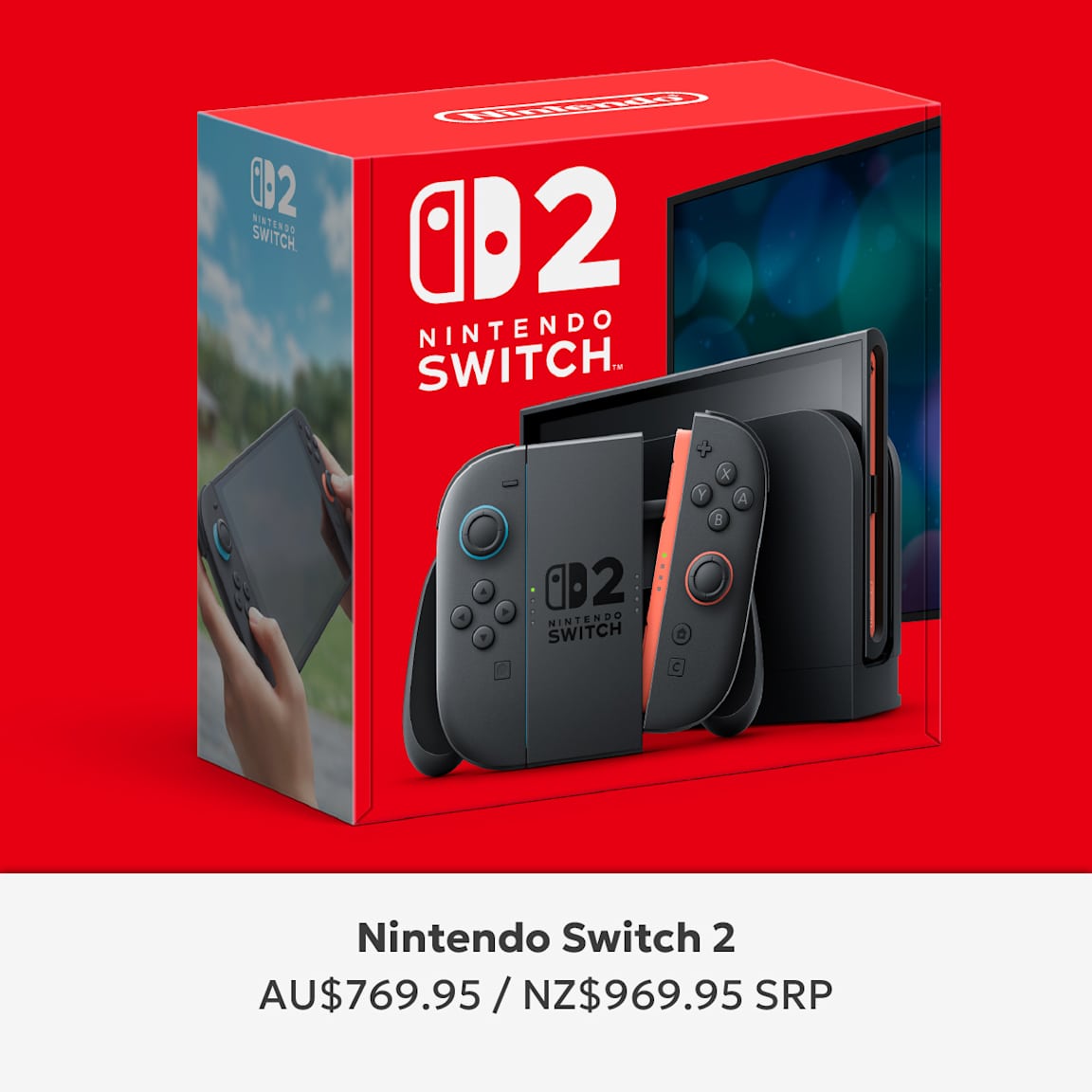 Nintendo Switch 2 AU$769.95 / NZ$969.95 SRP