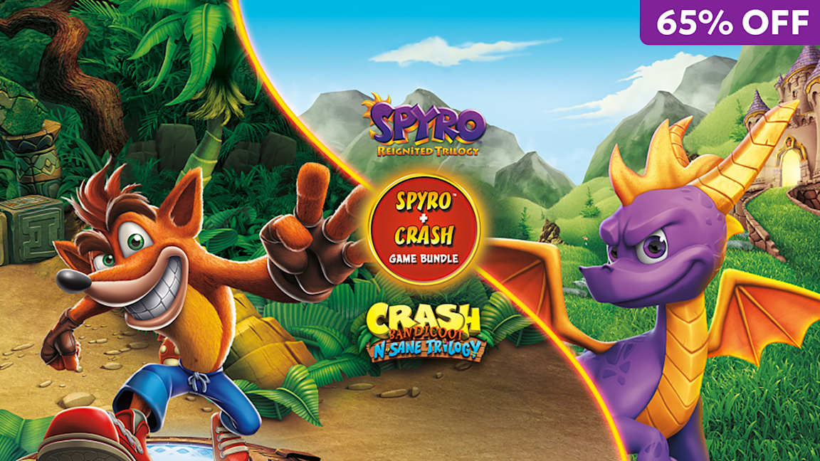 Blockbuster Sale 2026 Switch 1 Game Card - Spyro™ + Crash Remastered Game Bundle Asset