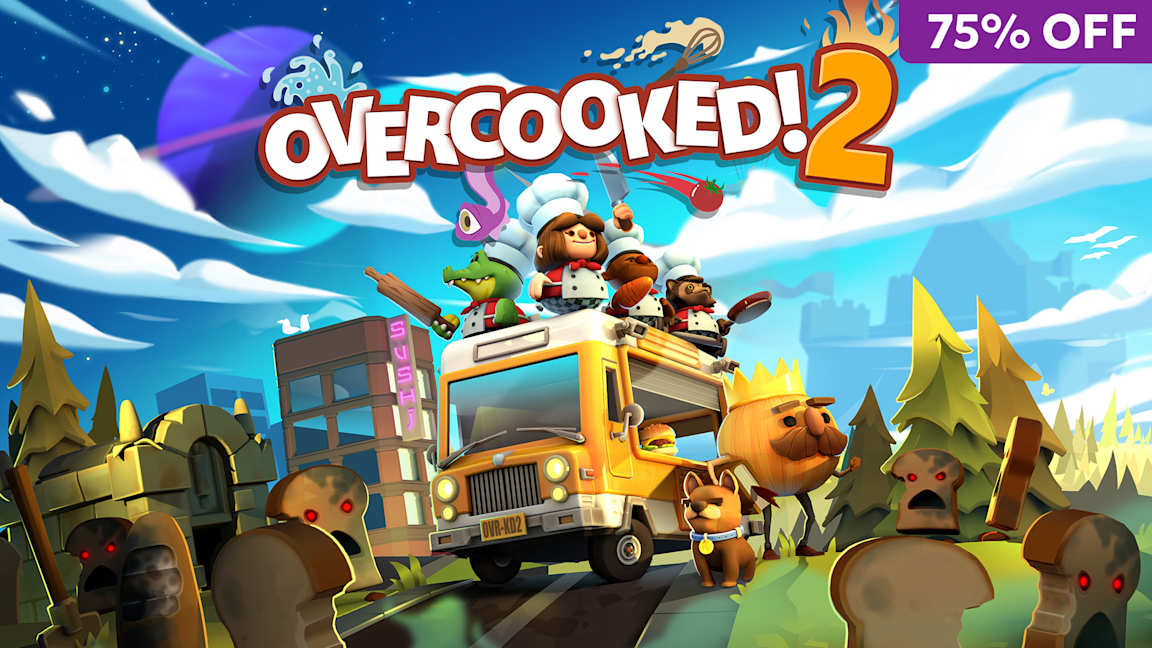 Blockbuster Sale 2026 Switch 1 Game Card - Overcooked! 2 Asset
