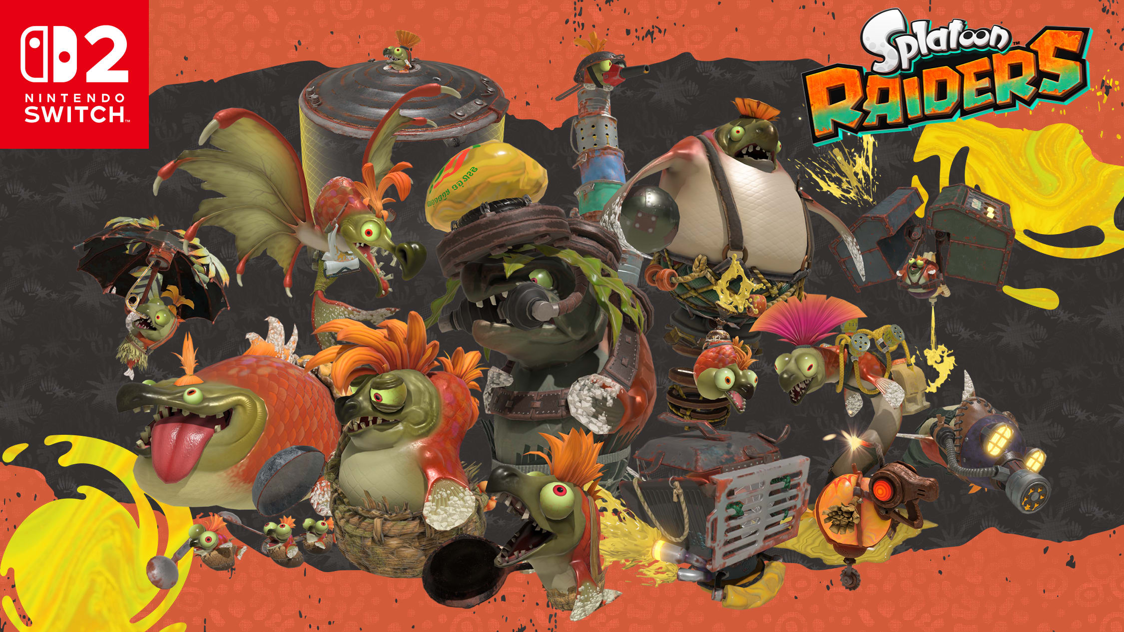 See some slippery Salmonids, soon to be skilfully splatted in Splatoon Raiders