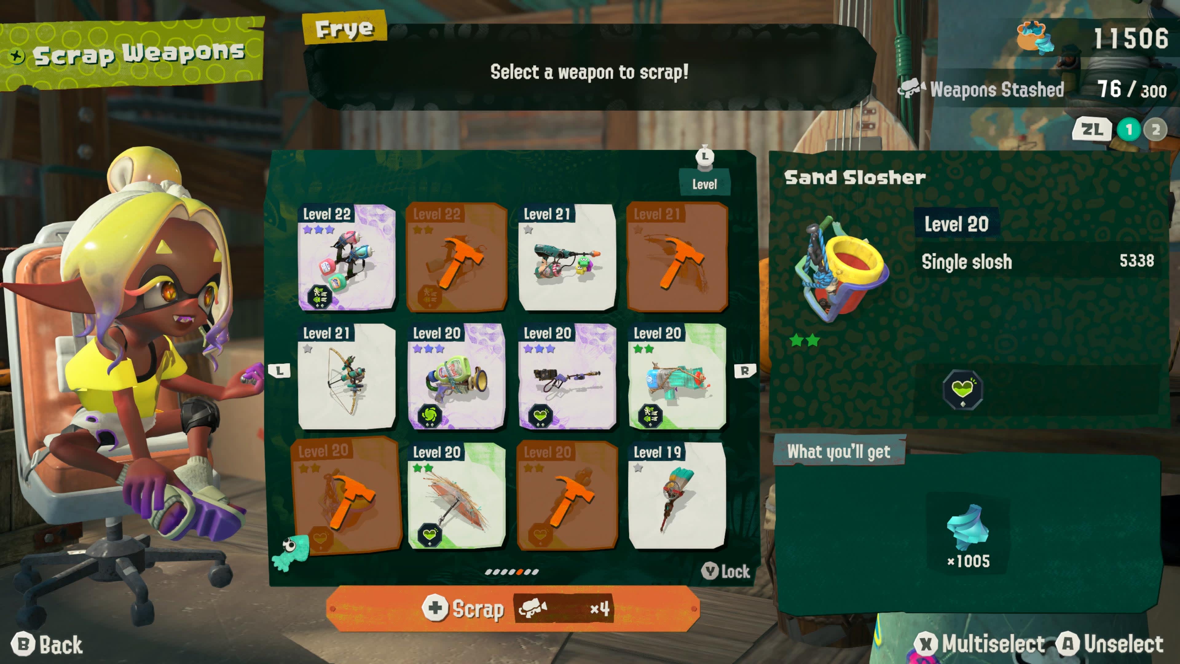 Scrap your extra weapons!