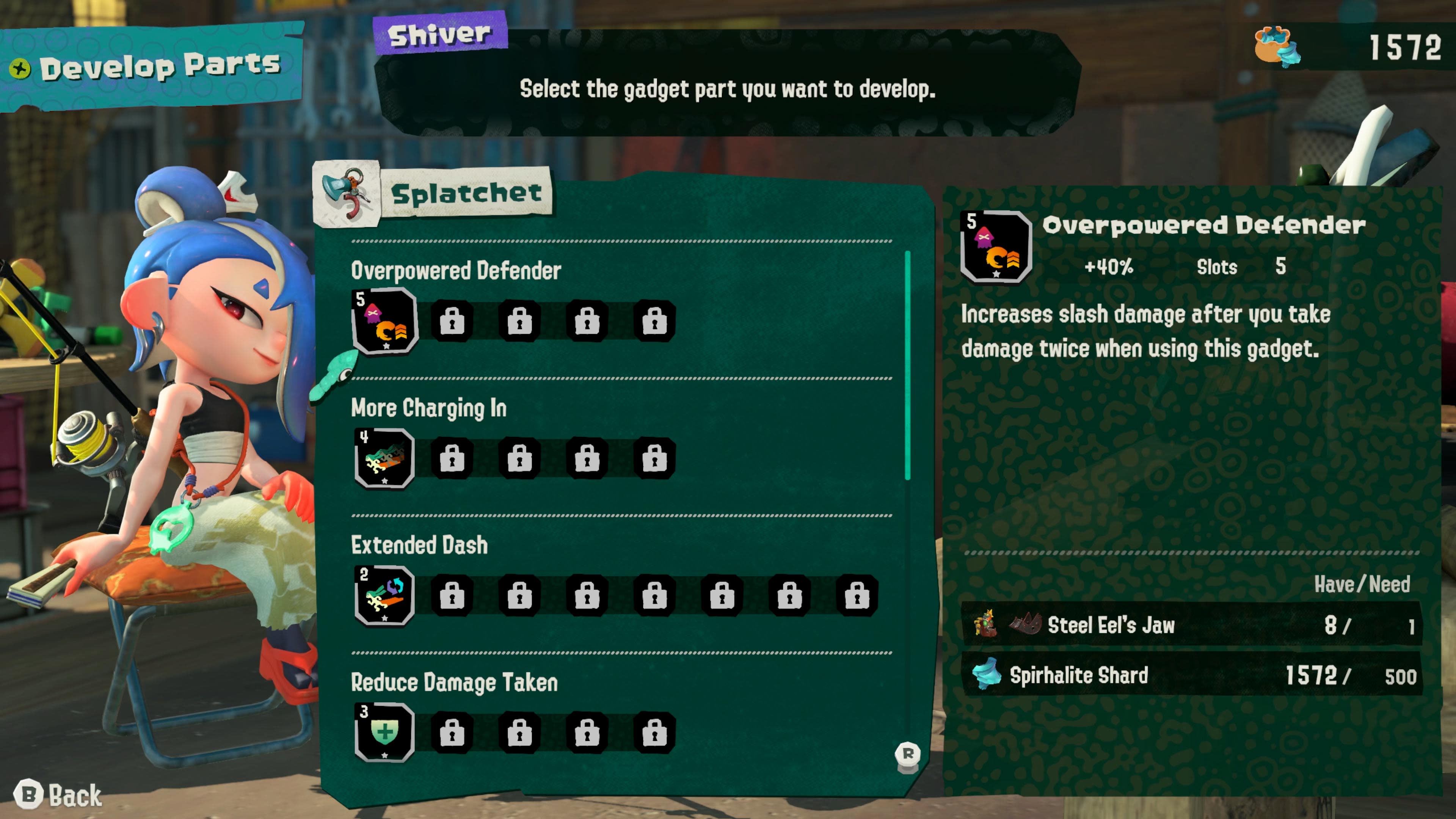 Develop gadget parts