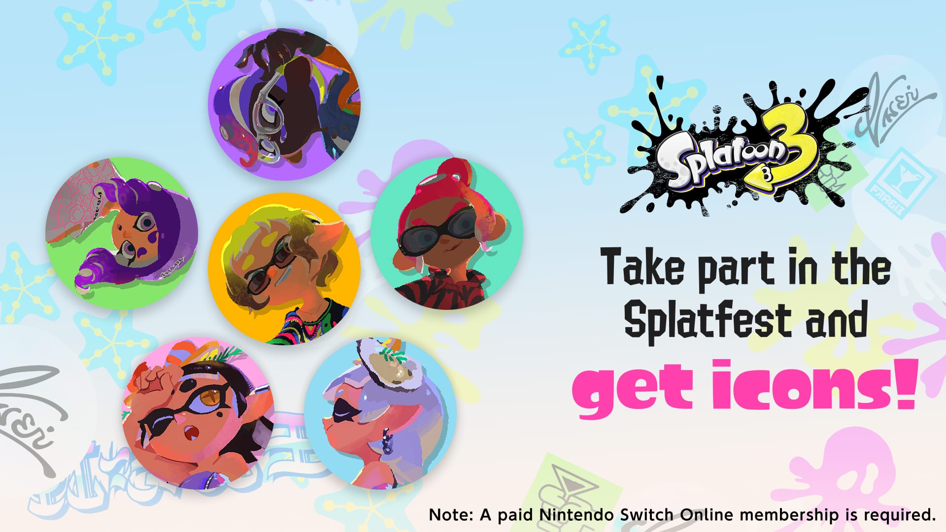 NSO Magazine: August 2026 Events - Splatoon 3 Icons