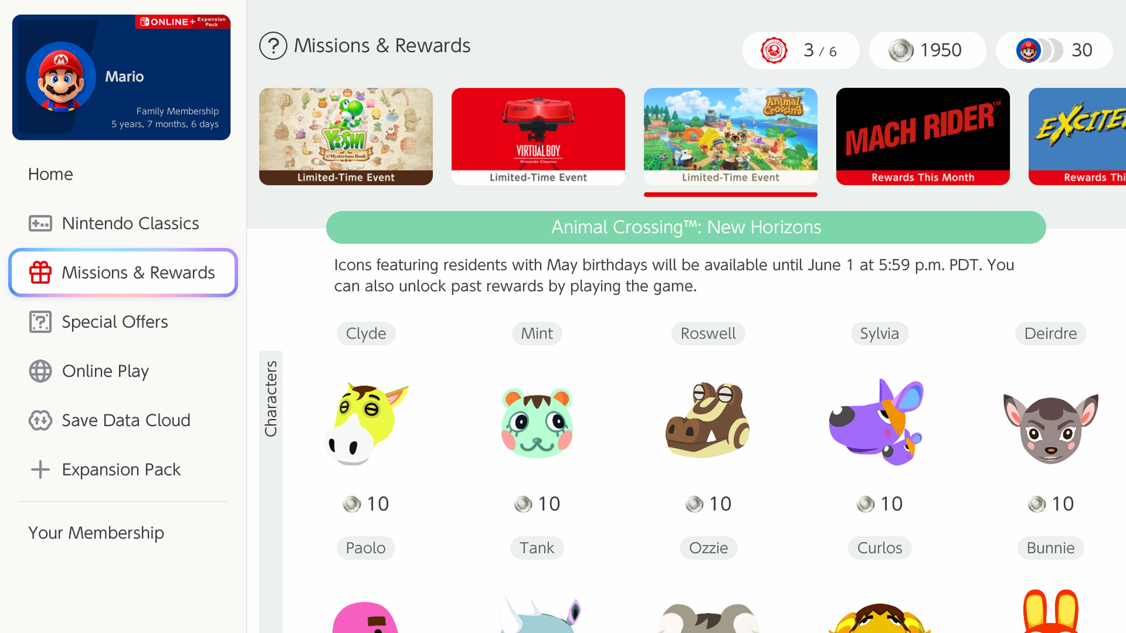 Missions and Rewards added to Nintendo Switch Online Image 2