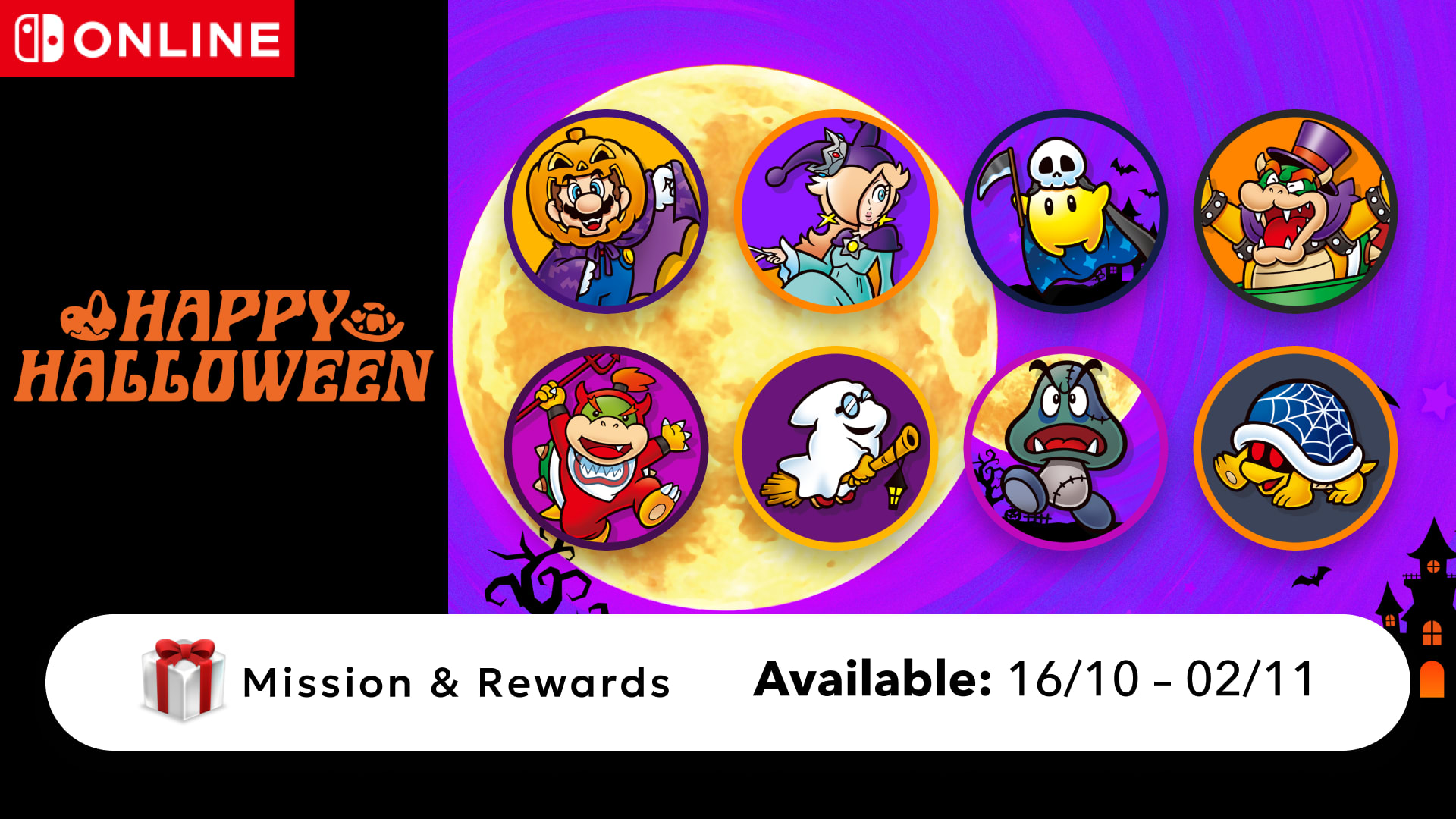 Icon elements inspired by the Halloween season are here Hero