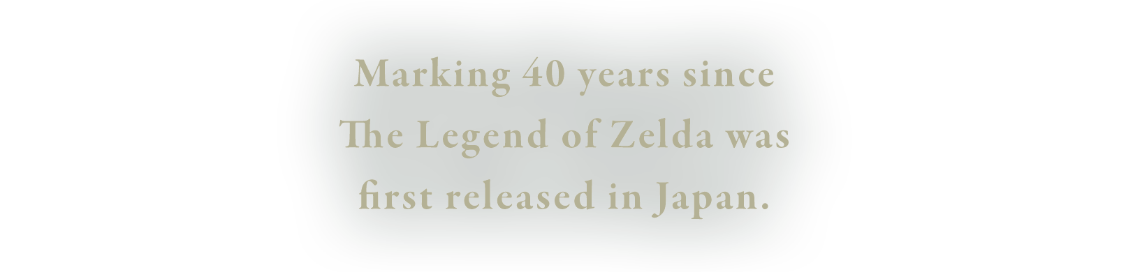 Marking 40 years since The Legend of Zelda was first released in Japan.