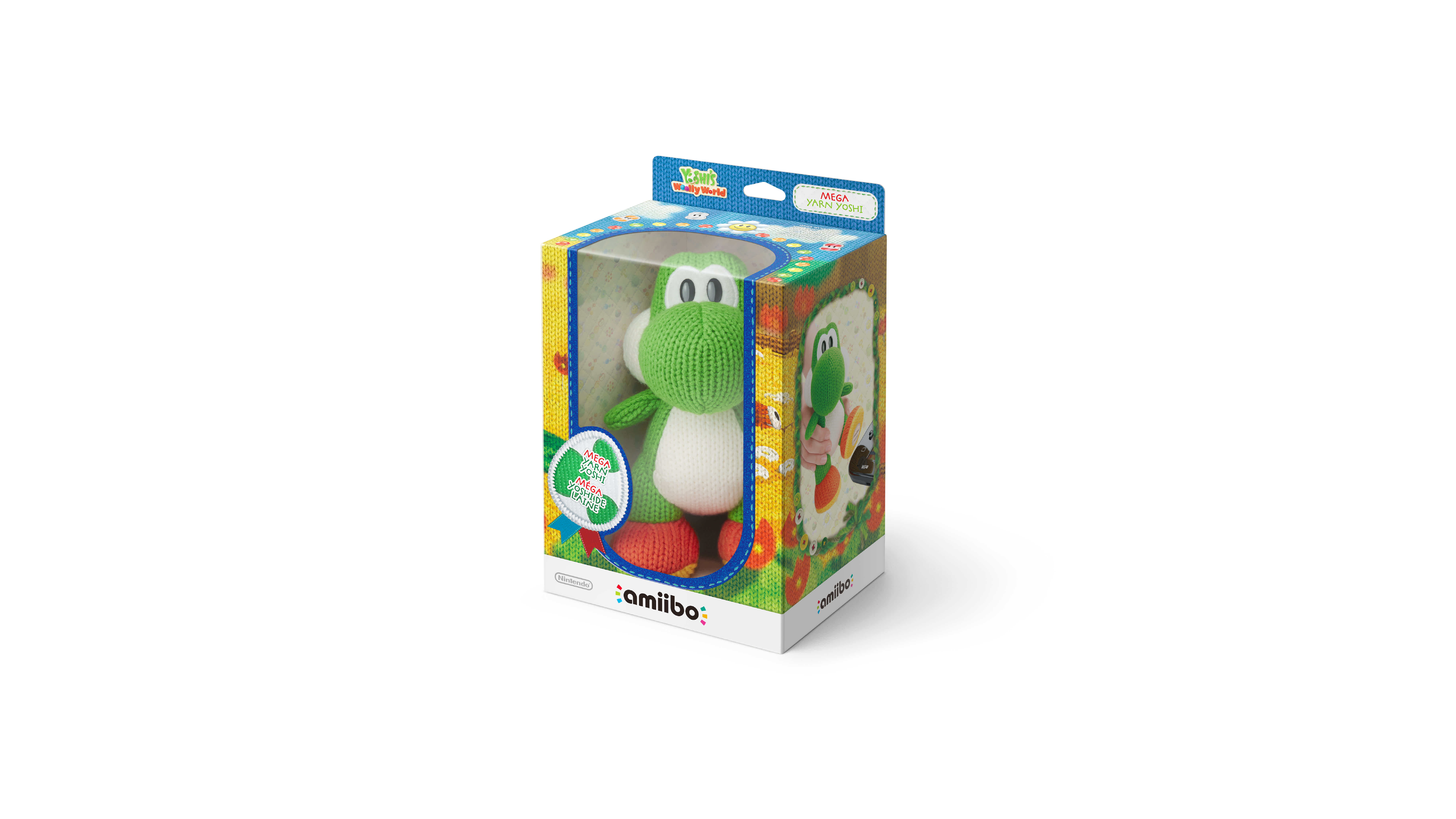 Mega Yarn Yoshi amiibo Packshot