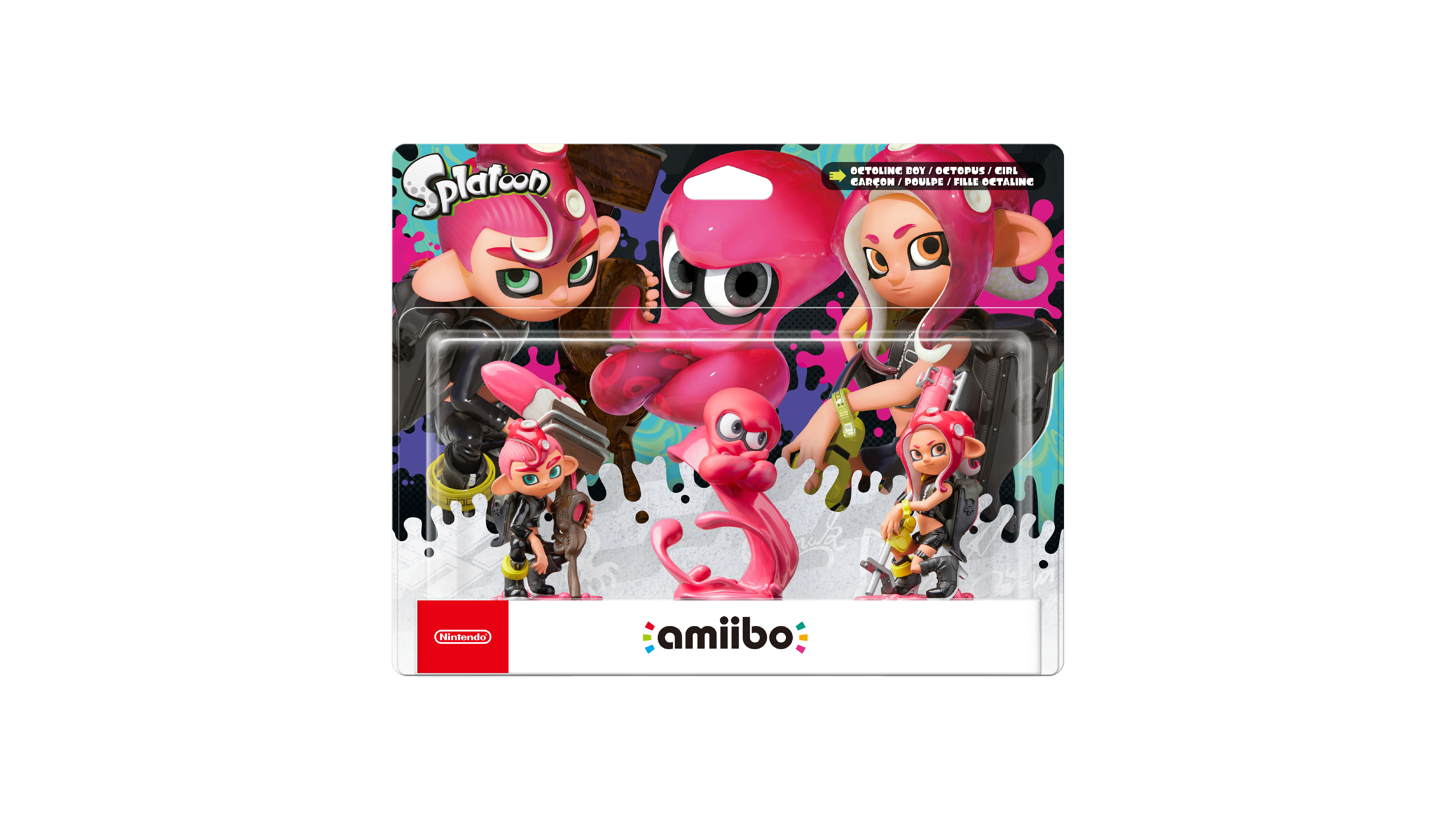 Octoling Boy / Octopus / Girl amiibo Packshot