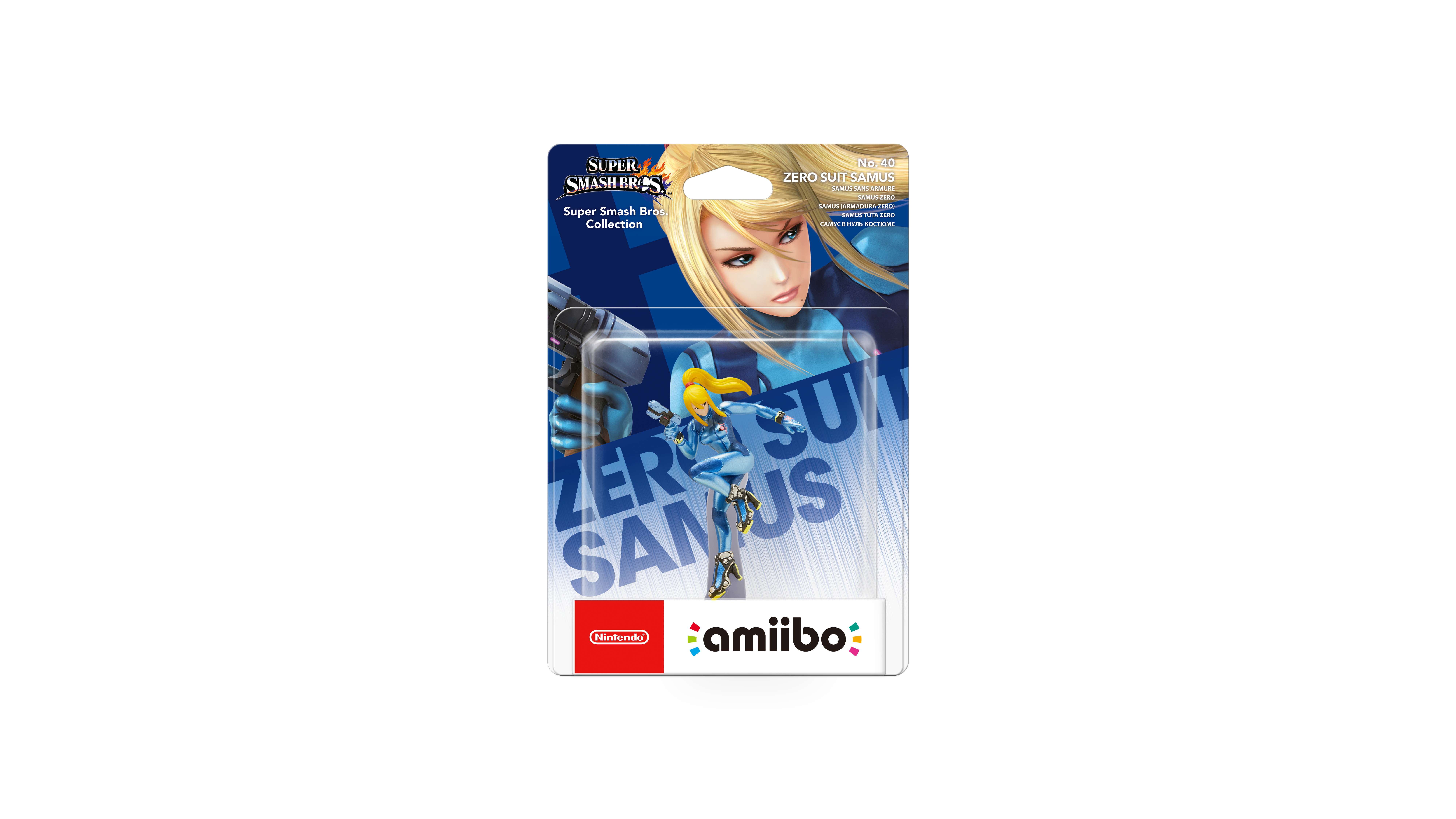 Zero Suit Samus amiibo Packshot