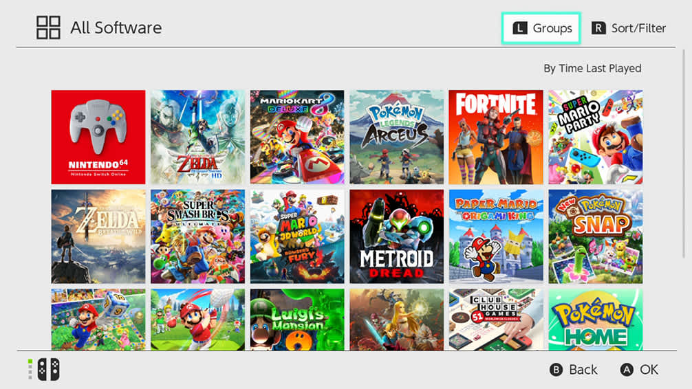 Switch Software Groups Screenshot 1