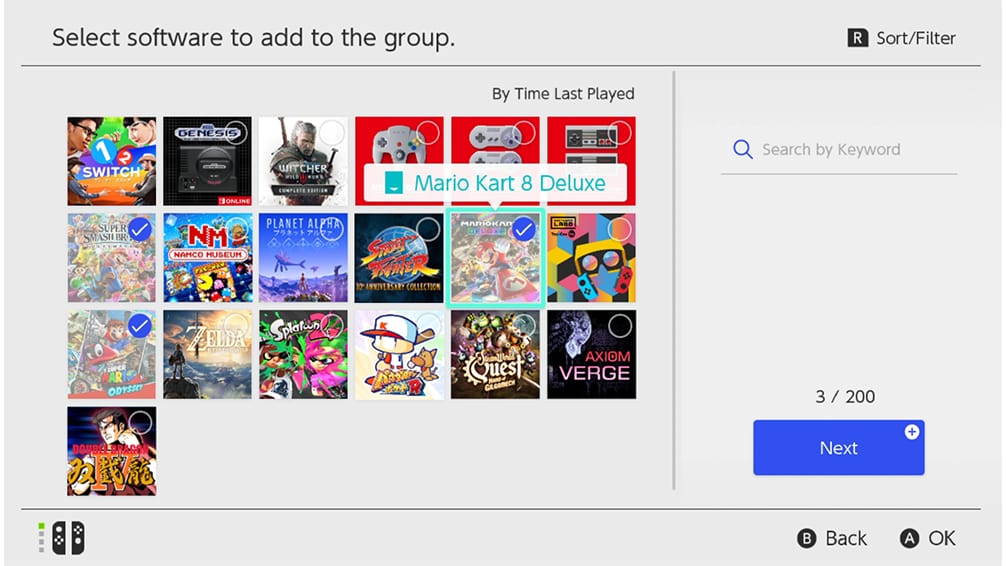 Switch Software Groups Screenshot 3