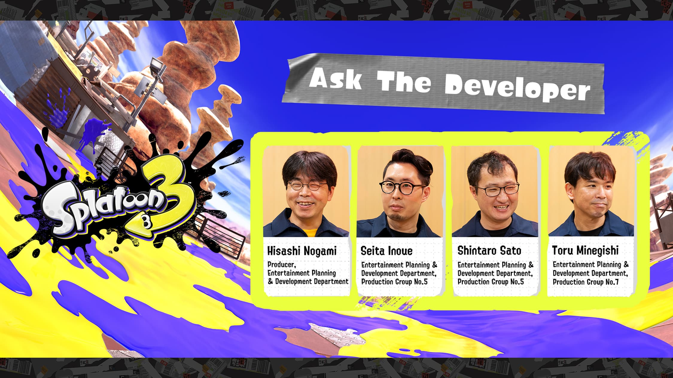 Ask the Developer Vol. 7, Splatoon 3 - Hero Banner