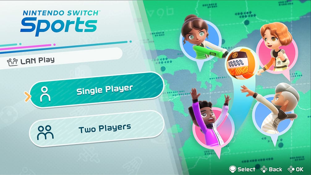 How to Use the LAN Play Feature of Nintendo Switch Sports LAN Player Selection