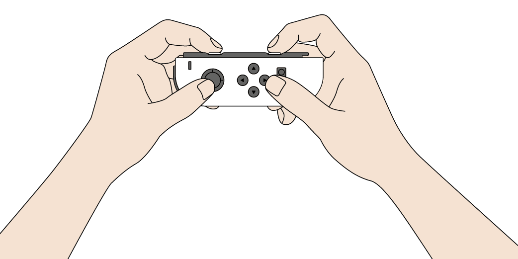 How to Hold the Joy-Con Solo Horizontal