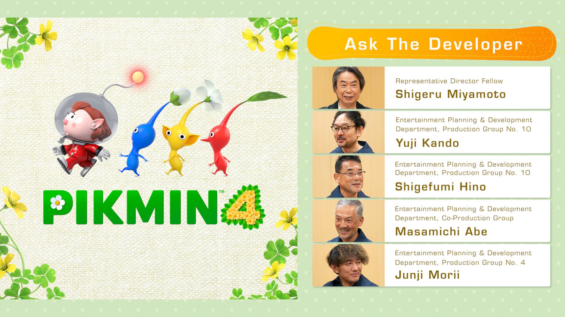 Ask the Developer Vol. 10, Pikmin 4 Hero