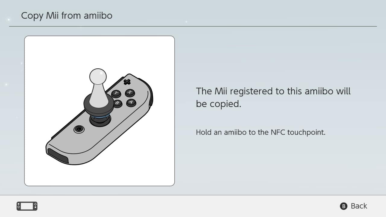 Copy Mii from amiibo
