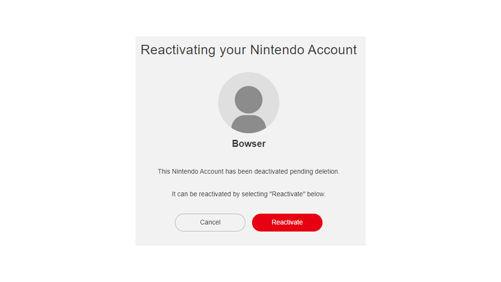reactivating your nintendo account