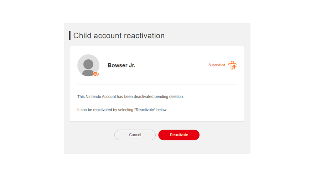 Select reactivate again 